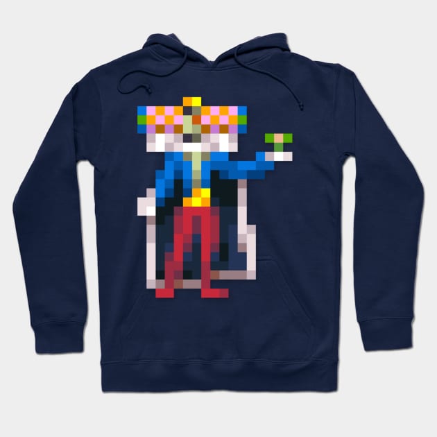 King of all cosmos low-res pixelart Hoodie by JinnPixel